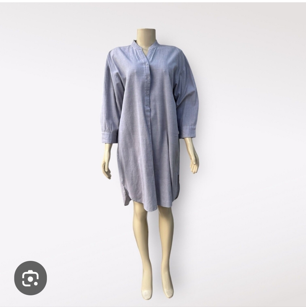 Mer Sea Essential Collard Shirt Dress - Picture 3 of 10